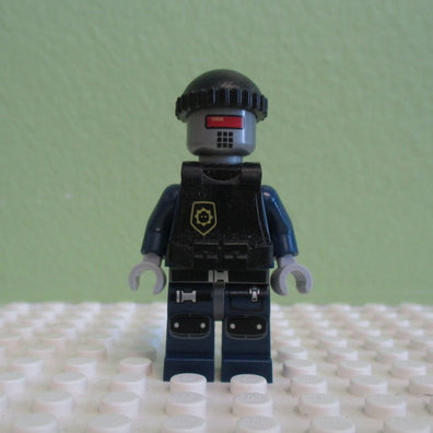 LEGO Minifigure-Robo SWAT with Vest and Knit Cap-The LEGO Movie-TLM044-Creative Brick Builders